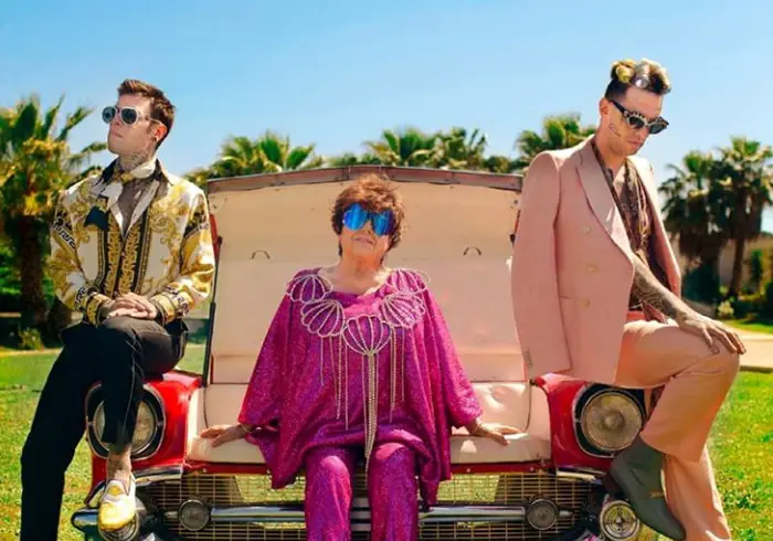 Achille Lauro annuncia Mille con Fedez e Orietta Berti