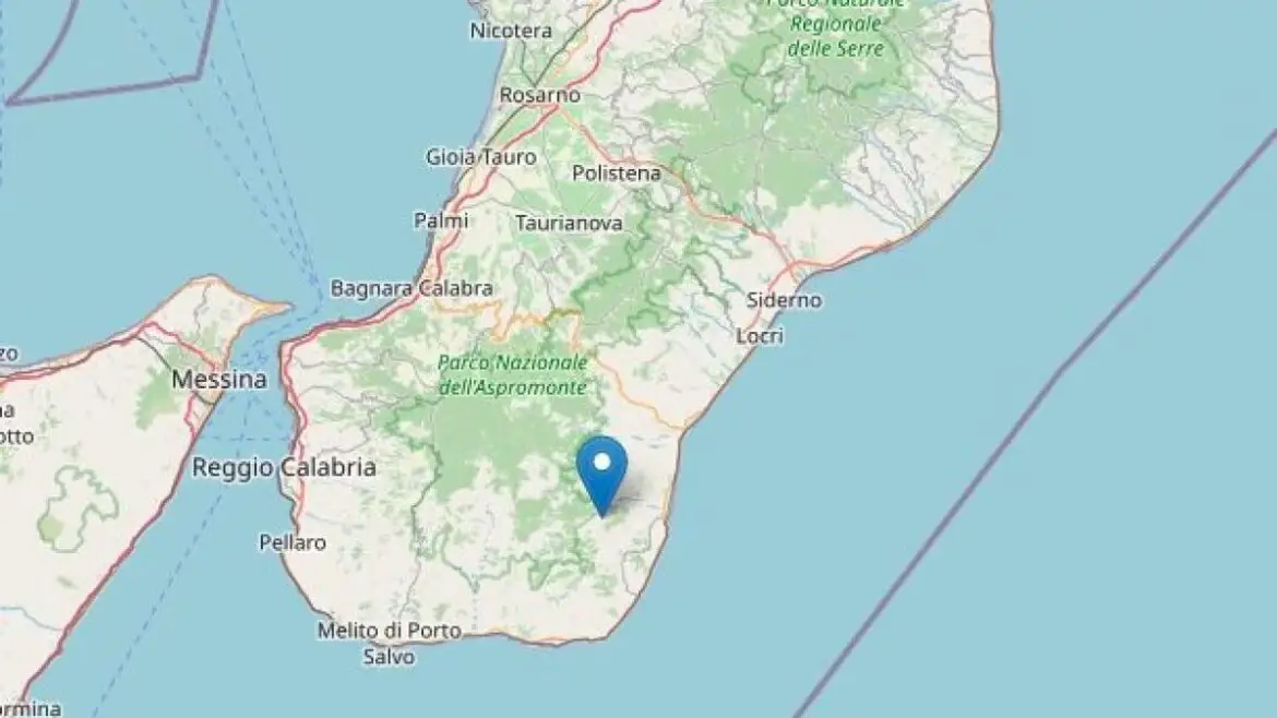 Terremoto oggi in Calabria, scossa di magnitudo 3.6 nel reggino
